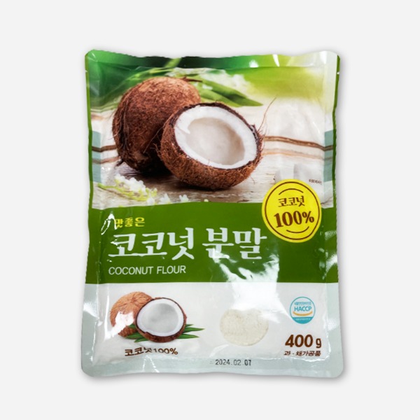 [일시품절/입고일미정]새롬푸드 맛좋은 코코넛 분말 400g