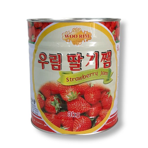 [품절/미정][우림] 딸기잼 3kg (캔)