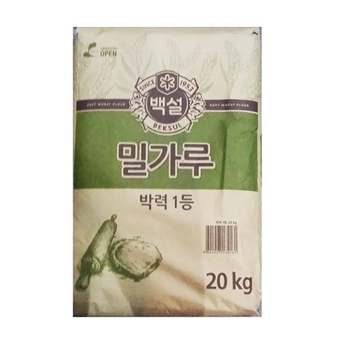[백설] 박력1등 밀가루 20kg / 박력분 , 박력밀가루