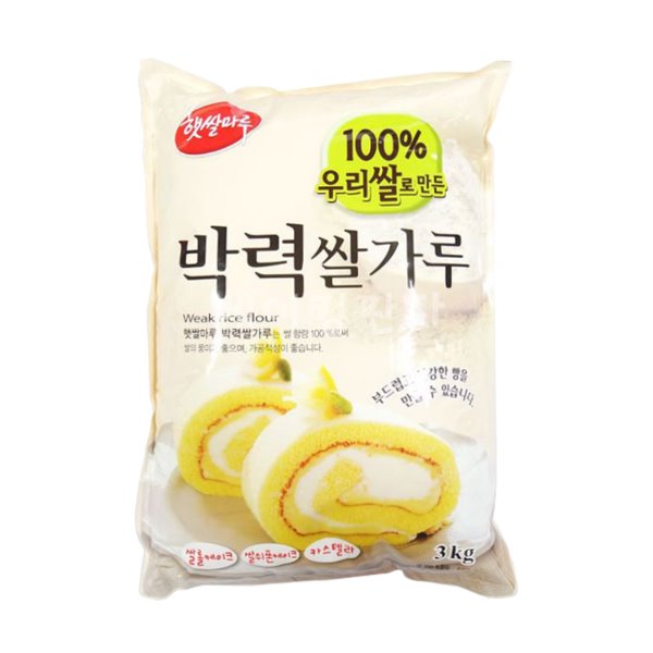 [햇쌀마루] 박력쌀가루 3kg (국산)