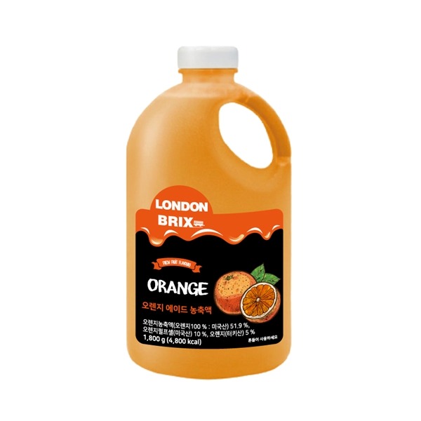 [일시품절/입고일미정]런던브릭스 오렌지 에이드 농축액 1.8kg