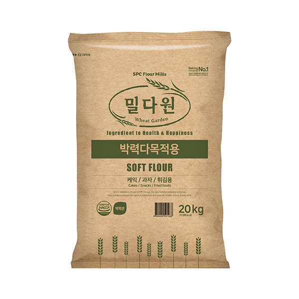 밀다원 박력 다목적용 밀가루 20kg (박력분)