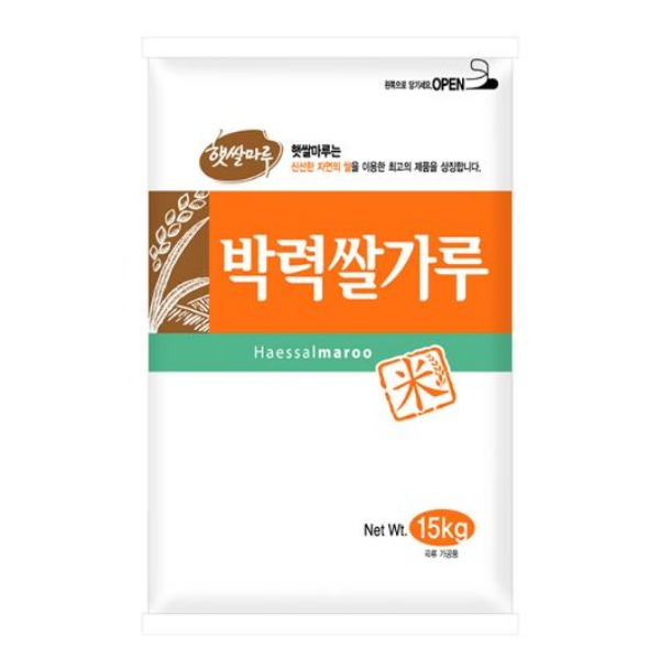 대두식품 햇쌀마루 박력쌀가루 15kg (국산 쌀)