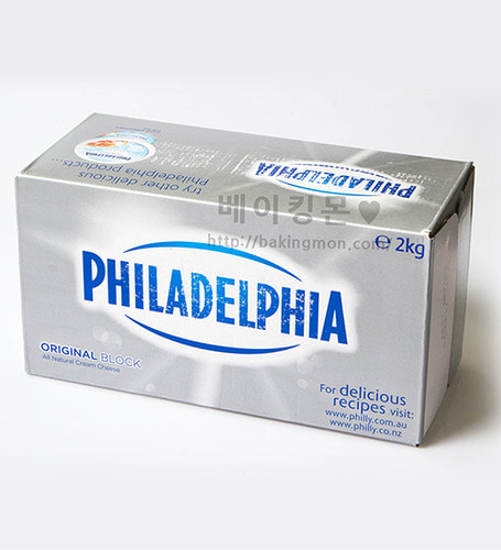 [박스] 필라델피아크림치즈 1박스 2kg*8개입 (호주산)