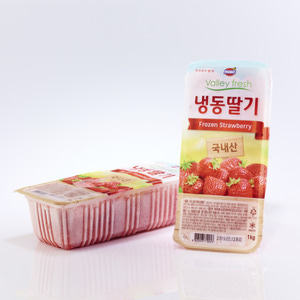 [냉동] 밸리후레쉬 냉동딸기 (가당) 1kg / 가당딸기 냉동과일