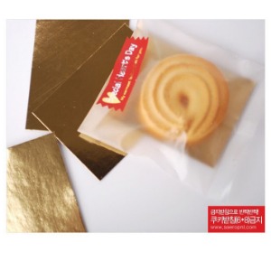 금색 쿠키 받침 (6*8, 100장)