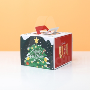 크리스마스 쉬폰케익박스(1호)트리 (210x210x170mm) (5개) (크리스마스상자/소품)