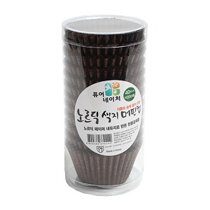 노르딕 색지 머핀컵 초코 40mm 200매 (유산지컵, 베이킹컵, 색지컵)