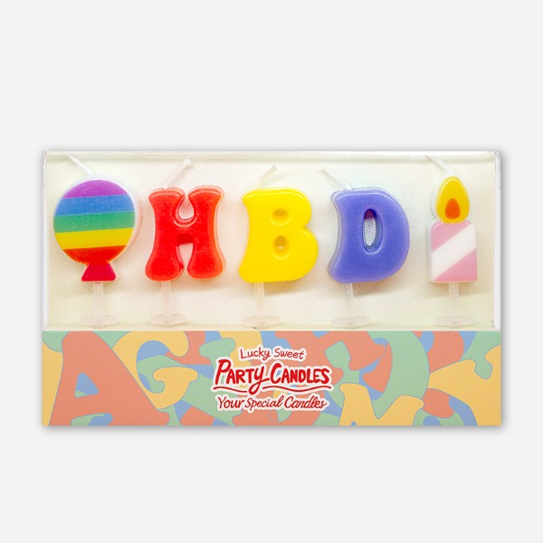 HBD 파티캔들 생일초