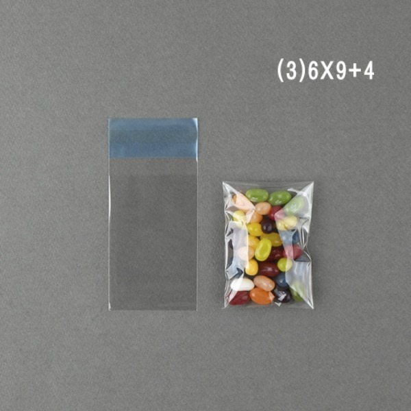접착 OPP 투명 비닐 봉투 (60*90mm / 100장)