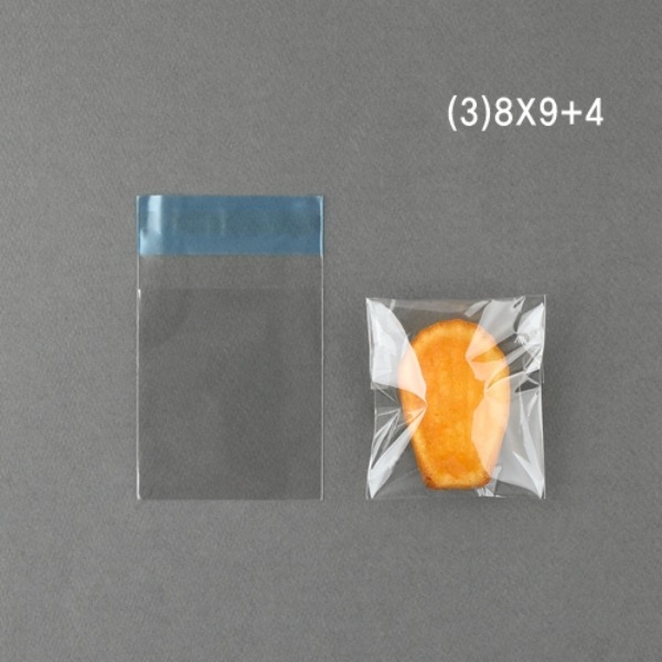 접착 OPP 투명 비닐 봉투(80*90mm / 100장)