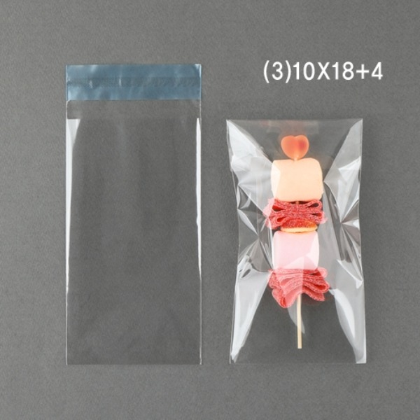 접착 OPP 투명 비닐 봉투 (100*180mm / 100장)