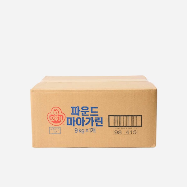 [일시품절/23일 입고예정][벌크] 오뚜기 파운드 마가린 1박스 (9kg)