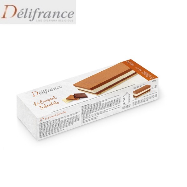 [냉동완제품] [선주문] 델리프랑스 트리플 초콜릿 크로깡 1박스(650g*4개)